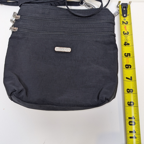 Baggallini Black Crossbody Bag - Lightweight Everyday Shoulder Purse - Picture 10 of 10